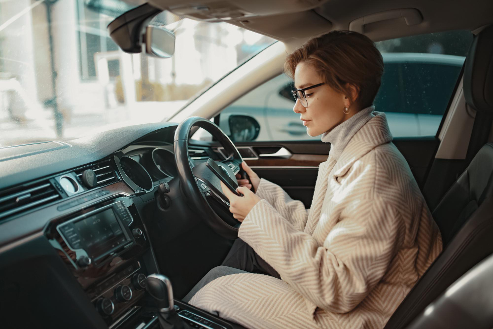 Women Car Driving  | +91 8383992339